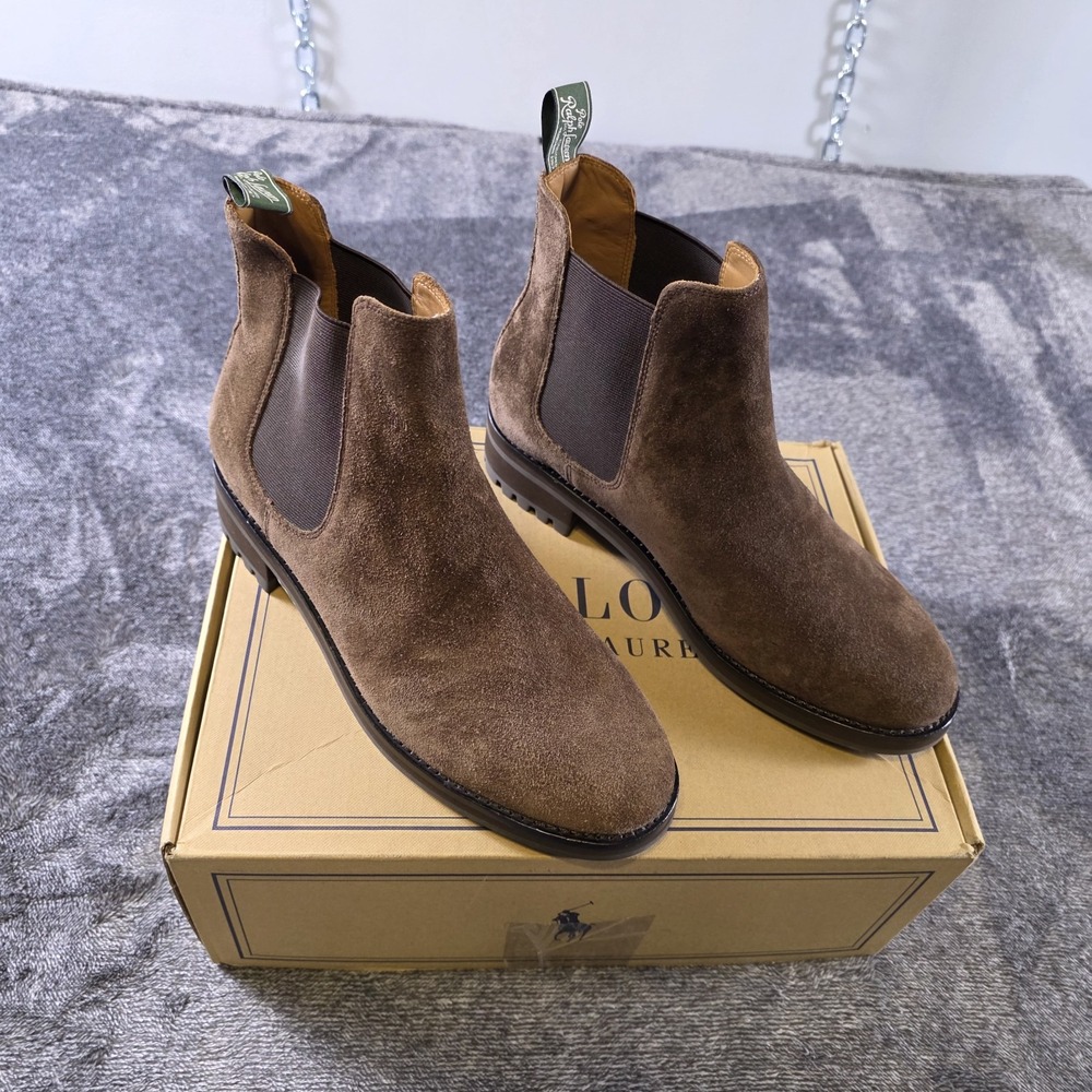 Ralph Lauren Polo Country Bryson Suede Chelsea Boots Size 9 D 17953 D53